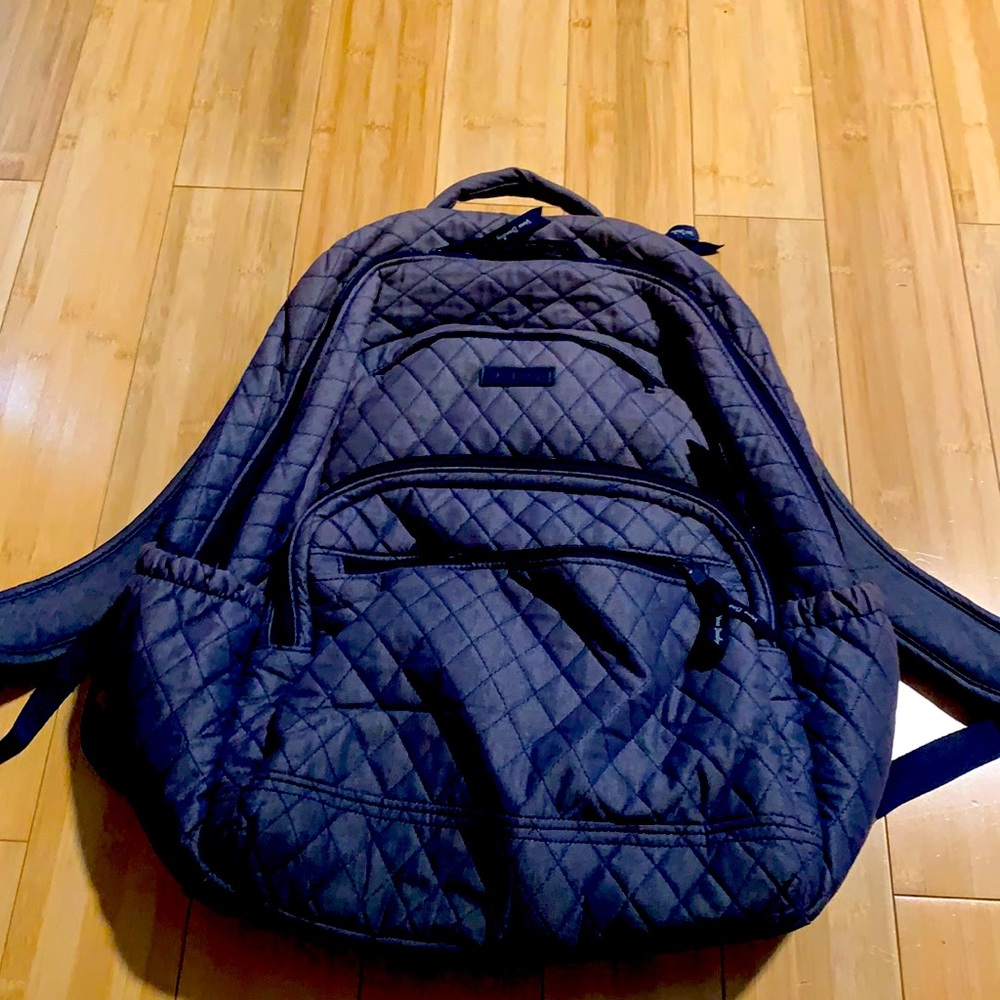 Vera Bradley large backpack blue grey